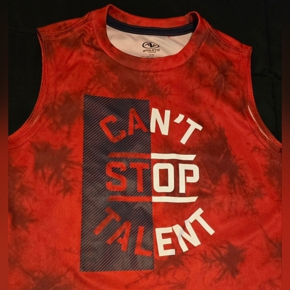 Athletic Works Boy's Can't‎ Stop Talent Tank Top Red Size 8 Medium - Picture 2 of 5